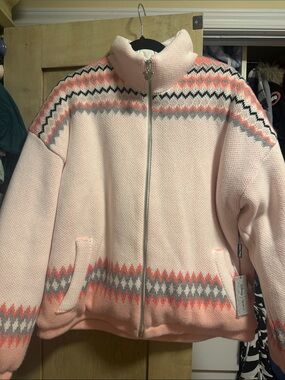 NWT Disney x Forever 21 Minnie Mouse Fair Isle Knit Sweater Jacket 1X